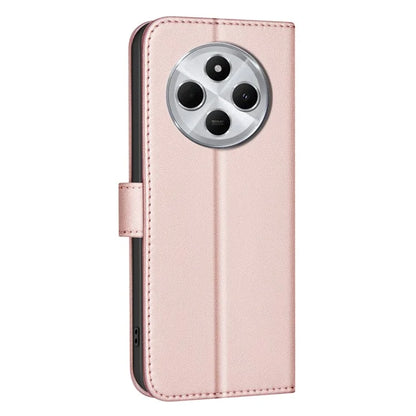 BINFEN COLOR BF34 for Xiaomi Redmi 14C 4G Leather Case Wallet Square Grid Phone Cover