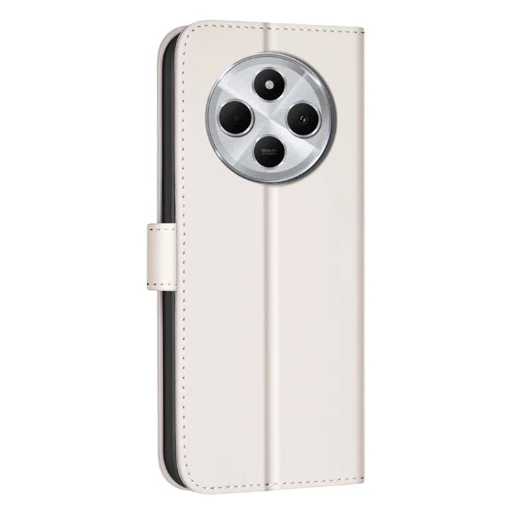 BINFEN COLOR BF34 for Xiaomi Redmi 14C 4G Leather Case Wallet Square Grid Phone Cover