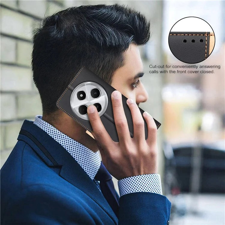 BINFEN COLOR BF33 Case for Xiaomi Redmi 14C 4G Leather Case Splicing Color RFID Blocking