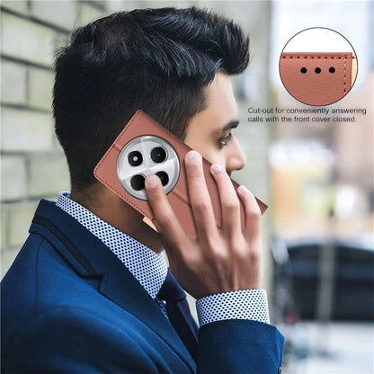 BINFEN COLOR BF33 Case for Xiaomi Redmi 14C 4G Leather Case Splicing Color RFID Blocking