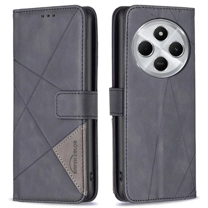 BINFEN COLOR BF05 For Xiaomi Redmi 14C 4G Case Leather Phone Cover Wallet Stand