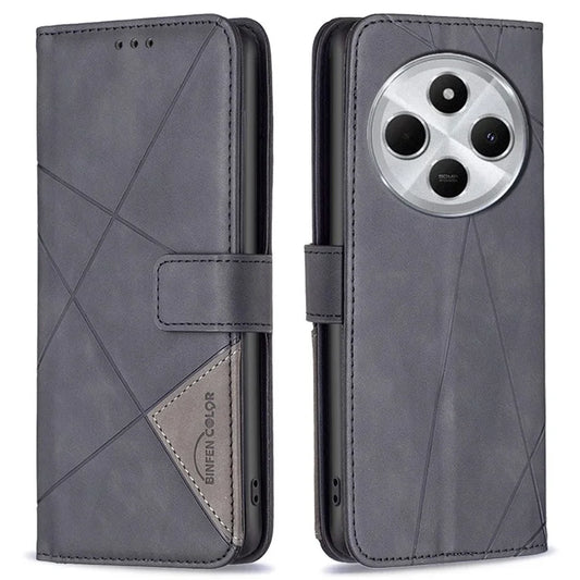 BINFEN COLOR BF05 For Xiaomi Redmi 14C 4G Case Leather Phone Cover Wallet Stand