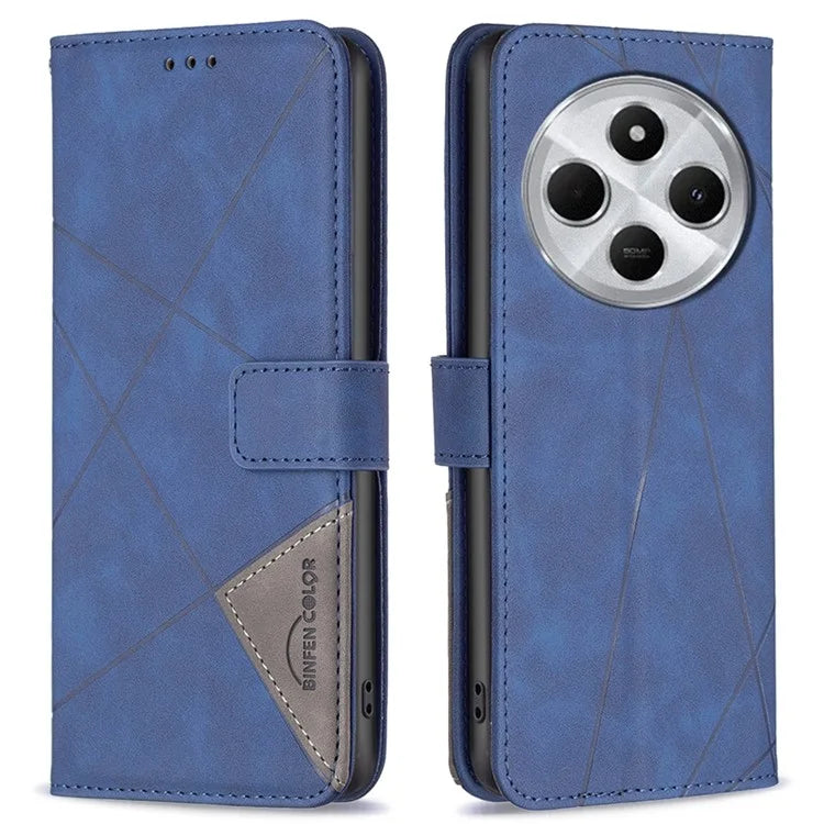 BINFEN COLOR BF05 For Xiaomi Redmi 14C 4G Case Leather Phone Cover Wallet Stand
