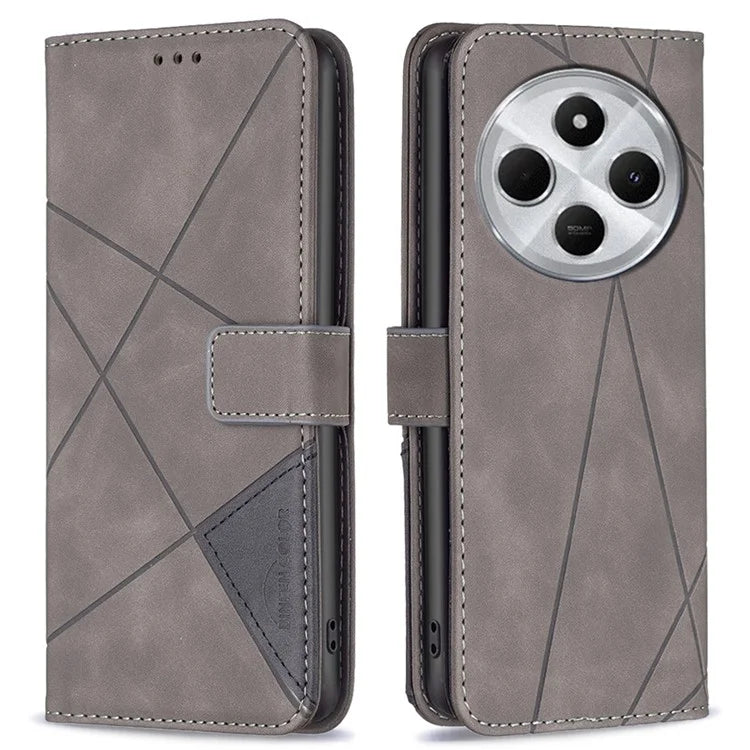 BINFEN COLOR BF05 For Xiaomi Redmi 14C 4G Case Leather Phone Cover Wallet Stand
