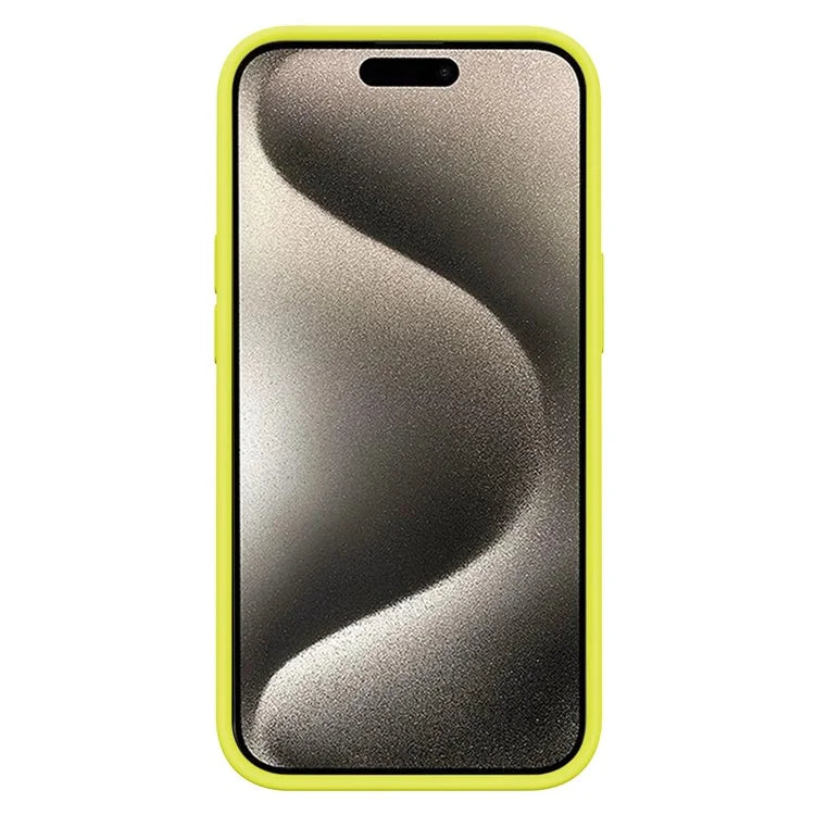 KALEBOL KLB-YTGJ001 For iPhone 16 Pro Max Case Solid Color Liquid Silicone+PC Phone Cover
