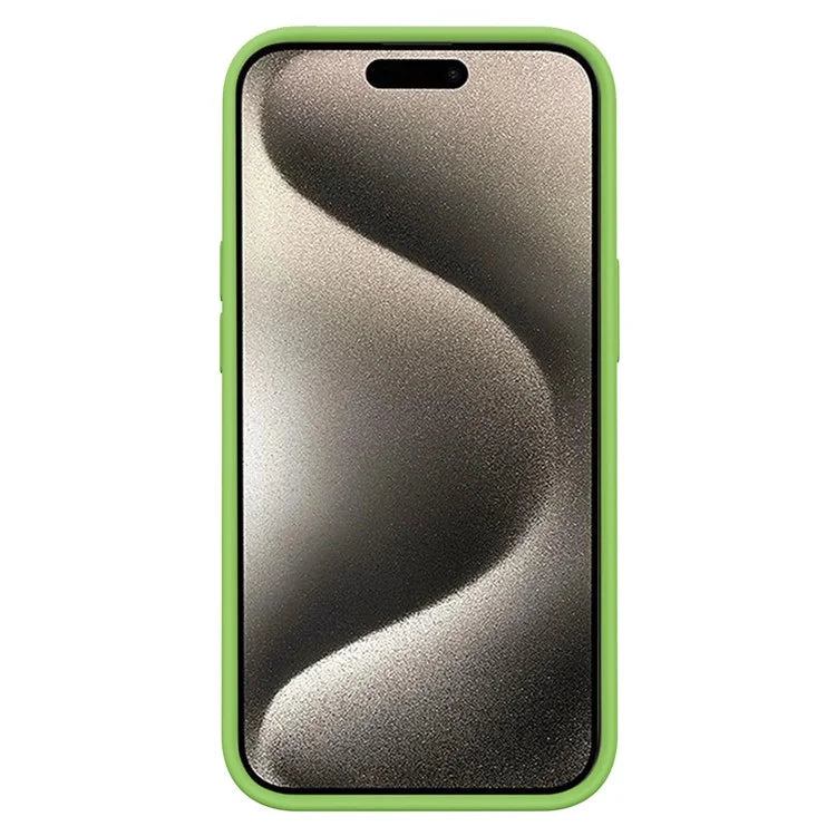 KALEBOL KLB-YTGJ001 For iPhone 16 Pro Max Case Solid Color Liquid Silicone+PC Phone Cover