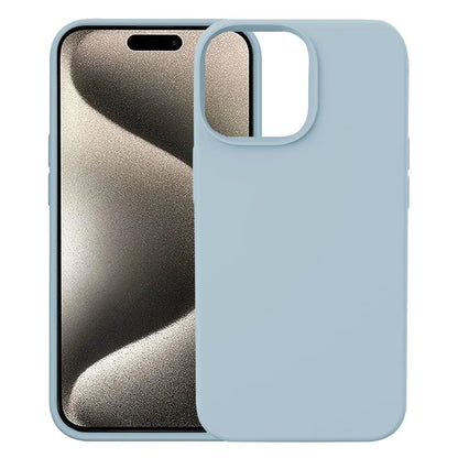 KALEBOL KLB-YTGJ001 For iPhone 16 Pro Max Case Solid Color Liquid Silicone+PC Phone Cover