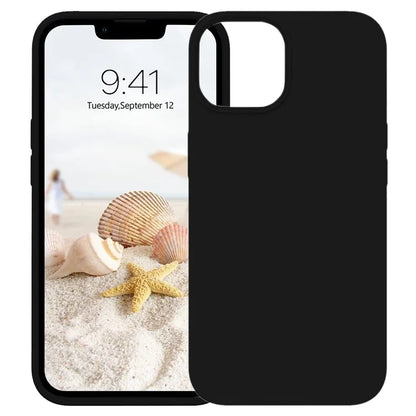 KALEBOL KLB-YTGJ001 For iPhone 13 Case Solid Color Liquid Silicone+PC Phone Cover