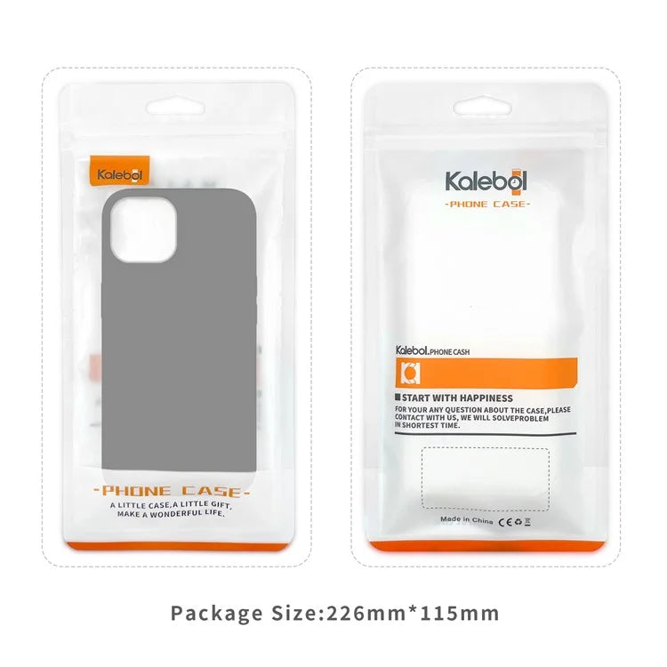 KALEBOL KLB-YTGJ001 For iPhone 13 Case Solid Color Liquid Silicone+PC Phone Cover
