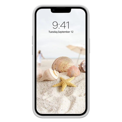 KALEBOL KLB-YTGJ001 For iPhone 13 Case Solid Color Liquid Silicone+PC Phone Cover