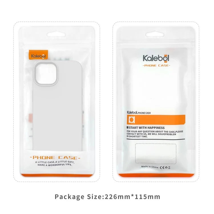 KALEBOL KLB-YTGJ001 For iPhone 13 Case Solid Color Liquid Silicone+PC Phone Cover