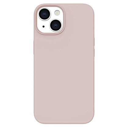 KALEBOL KLB-YTGJ001 For iPhone 13 Case Solid Color Liquid Silicone+PC Phone Cover