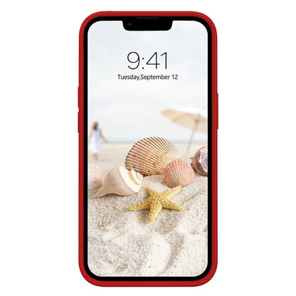 KALEBOL KLB-YTGJ001 For iPhone 13 Case Solid Color Liquid Silicone+PC Phone Cover