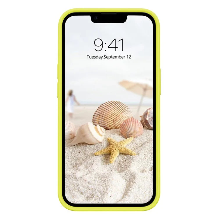 KALEBOL KLB-YTGJ001 For iPhone 13 Case Solid Color Liquid Silicone+PC Phone Cover