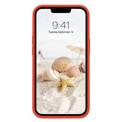 KALEBOL KLB-YTGJ001 For iPhone 13 Case Solid Color Liquid Silicone+PC Phone Cover