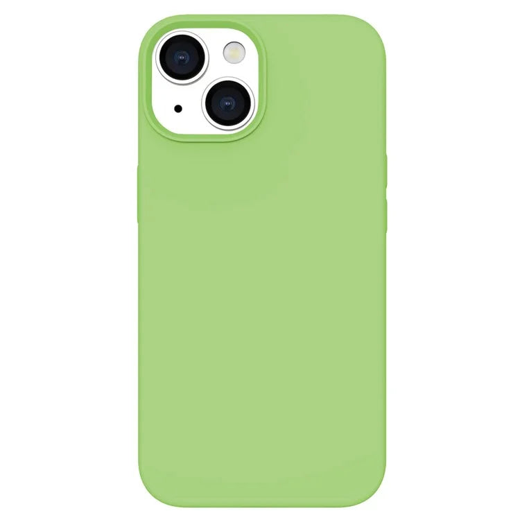 KALEBOL KLB-YTGJ001 For iPhone 13 Case Solid Color Liquid Silicone+PC Phone Cover