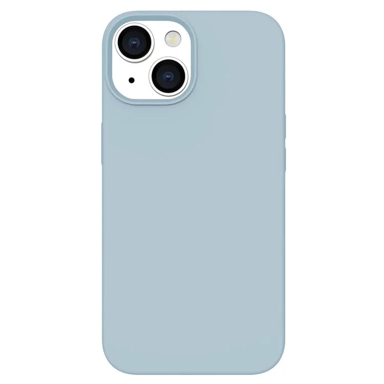 KALEBOL KLB-YTGJ001 For iPhone 13 Case Solid Color Liquid Silicone+PC Phone Cover