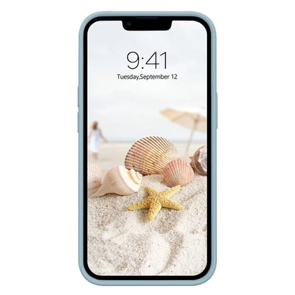 KALEBOL KLB-YTGJ001 For iPhone 13 Case Solid Color Liquid Silicone+PC Phone Cover