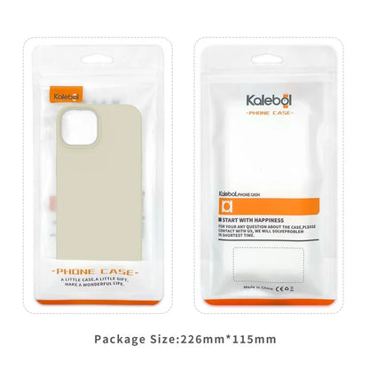 KALEBOL KLB-YTGJ001 For iPhone 13 Case Solid Color Liquid Silicone+PC Phone Cover
