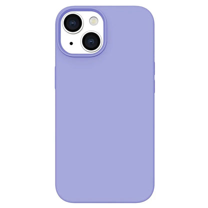 KALEBOL KLB-YTGJ001 For iPhone 13 Case Solid Color Liquid Silicone+PC Phone Cover