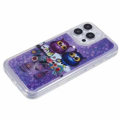 For iPhone 16 Pro Max Case Floating Quicksand Pattern Soft TPU Back Cover