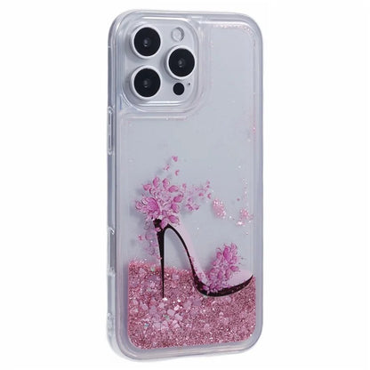 For iPhone 16 Pro Max Case Floating Quicksand Pattern Soft TPU Back Cover
