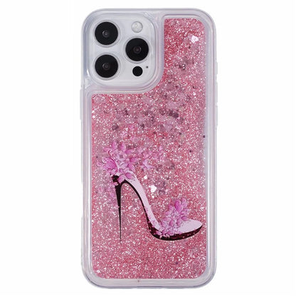 For iPhone 16 Pro Max Case Floating Quicksand Pattern Soft TPU Back Cover