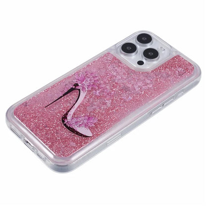For iPhone 16 Pro Max Case Floating Quicksand Pattern Soft TPU Back Cover