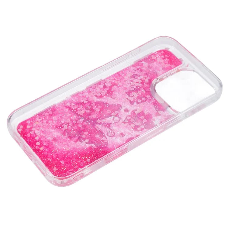 For iPhone 16 Pro Max Case Floating Quicksand Pattern Soft TPU Back Cover