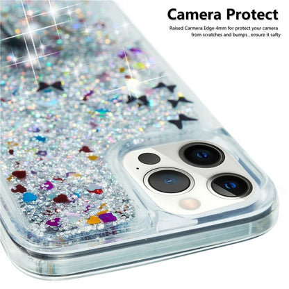 For iPhone 16 Pro Max Case Floating Quicksand Pattern Soft TPU Back Cover