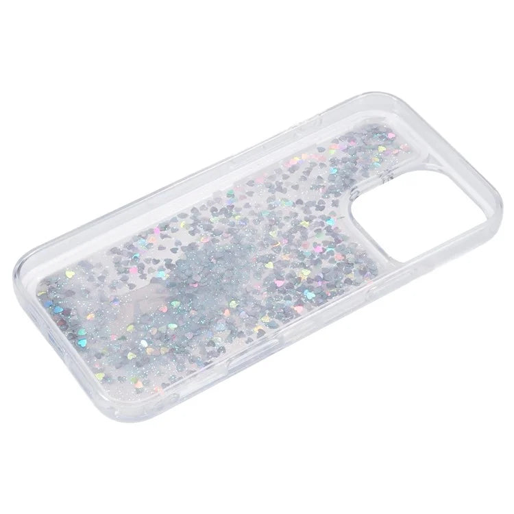 For iPhone 16 Pro Max Case Floating Quicksand Pattern Soft TPU Back Cover