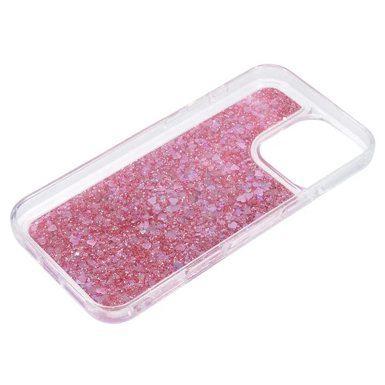For iPhone 16 Pro Max Case Floating Quicksand Pattern Soft TPU Back Cover