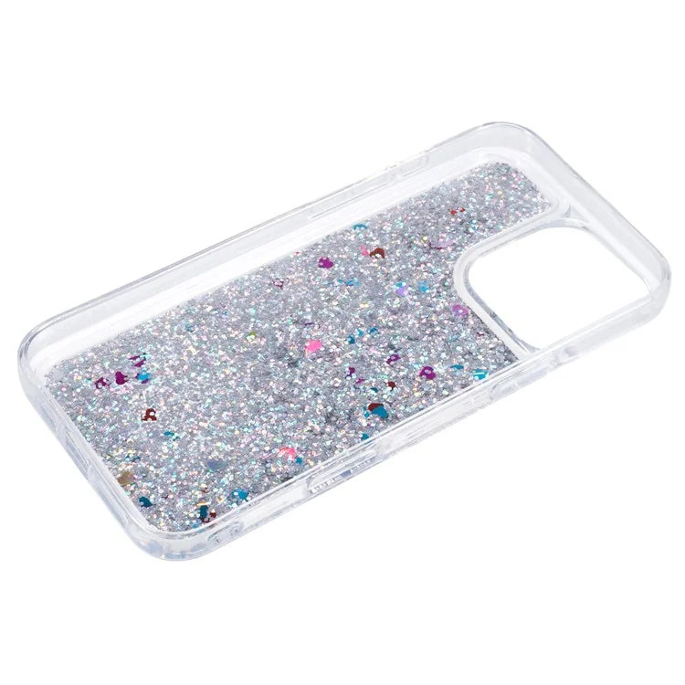 For iPhone 16 Pro Max Case Floating Quicksand Pattern Soft TPU Back Cover