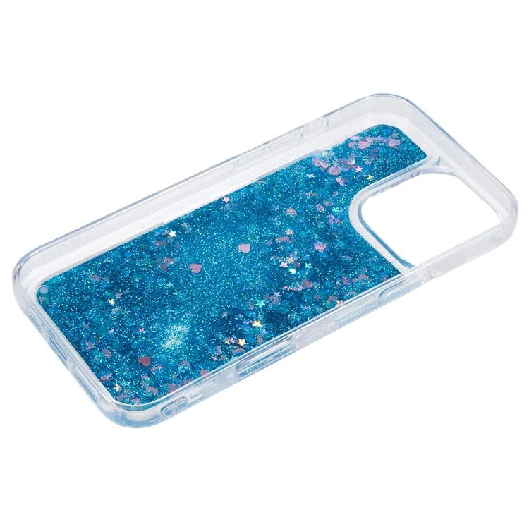 For iPhone 16 Pro Max Case Floating Quicksand Pattern Soft TPU Back Cover