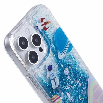 For iPhone 16 Pro Max Case Floating Quicksand Pattern Soft TPU Back Cover