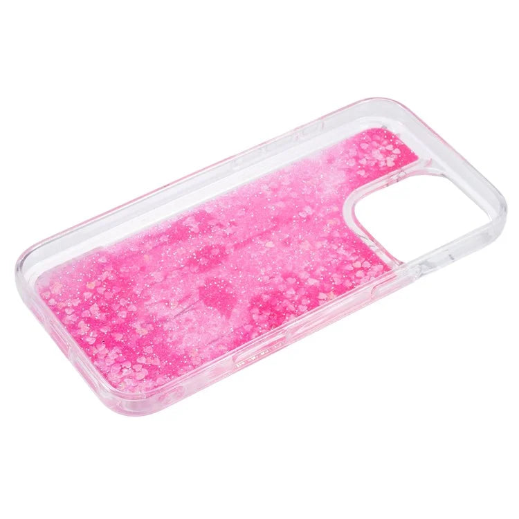 For iPhone 16 Pro Max Case Floating Quicksand Pattern Soft TPU Back Cover
