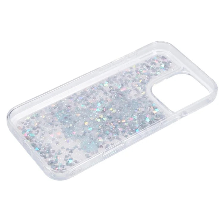 For iPhone 16 Pro Max Case Floating Quicksand Pattern Soft TPU Back Cover