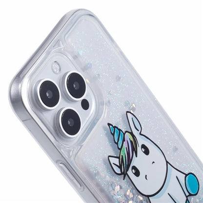 For iPhone 16 Pro Max Case Floating Quicksand Pattern Soft TPU Back Cover