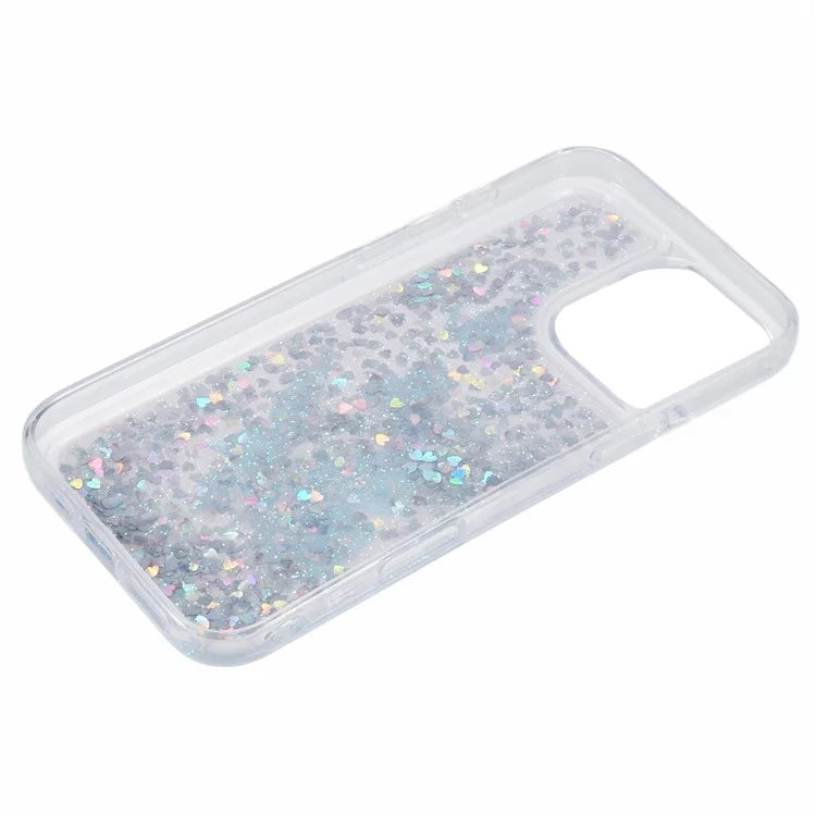 For iPhone 16 Pro Max Case Floating Quicksand Pattern Soft TPU Back Cover