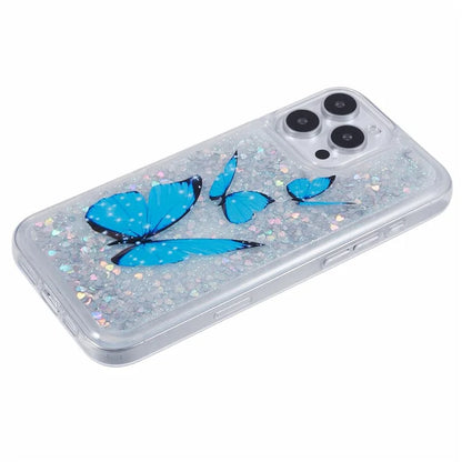 For iPhone 16 Pro Max Case Floating Quicksand Pattern Soft TPU Back Cover