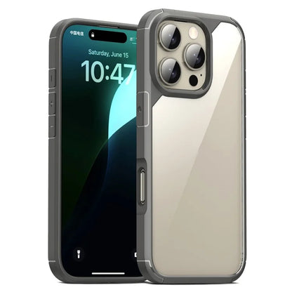 Defense Armor Series for iPhone 16 Pro Max Case Anti-Scratch TPU+PC Clear Back Shell