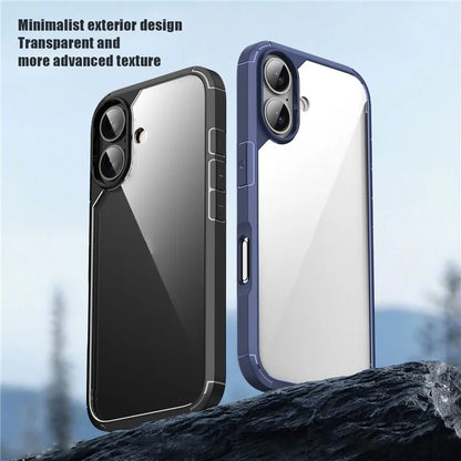 Defense Armor Series for iPhone 16 Plus Case Anti-Scratch TPU+PC Clear Back Shell