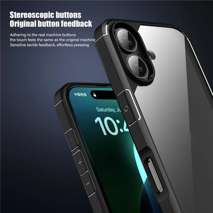 Defense Armor Series for iPhone 16 Plus Case Anti-Scratch TPU+PC Clear Back Shell
