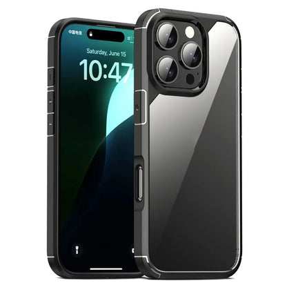 Defense Armor Series for iPhone 16 Pro Case Anti-Scratch TPU+PC Clear Back Shell