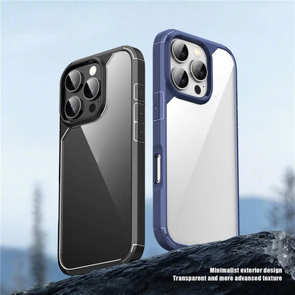 Defense Armor Series for iPhone 16 Pro Case Anti-Scratch TPU+PC Clear Back Shell