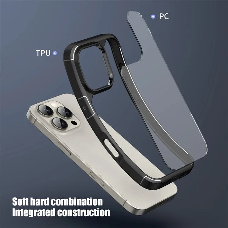 Defense Armor Series for iPhone 16 Pro Case Anti-Scratch TPU+PC Clear Back Shell