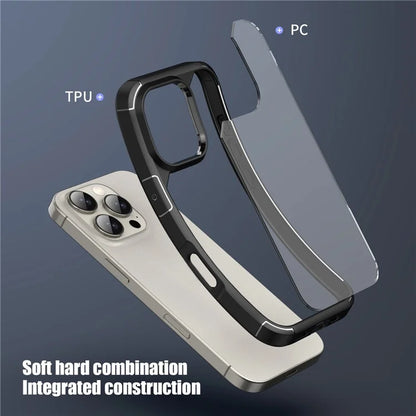 Defense Armor Series for iPhone 16 Pro Case Anti-Scratch TPU+PC Clear Back Shell