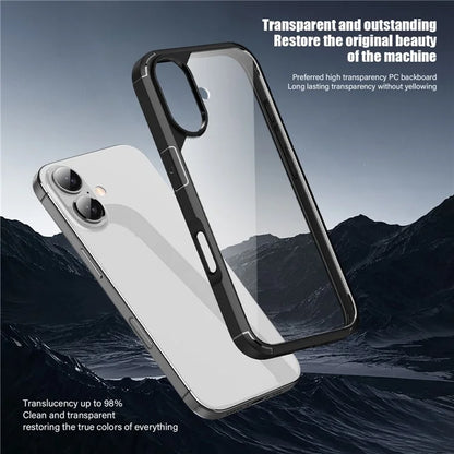 Defense Armor Series for iPhone 16 Case Anti-Scratch TPU+PC Clear Back Shell