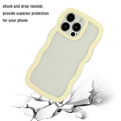For iPhone 16 Pro Case Wavy Edge Design PC + TPU Shockproof Phone Cover