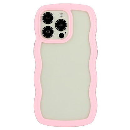 For iPhone 16 Pro Max Case Wavy Edge Design PC + TPU Shockproof Phone Cover